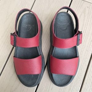 Dr Martens Real Leather Slight Platform Sandals